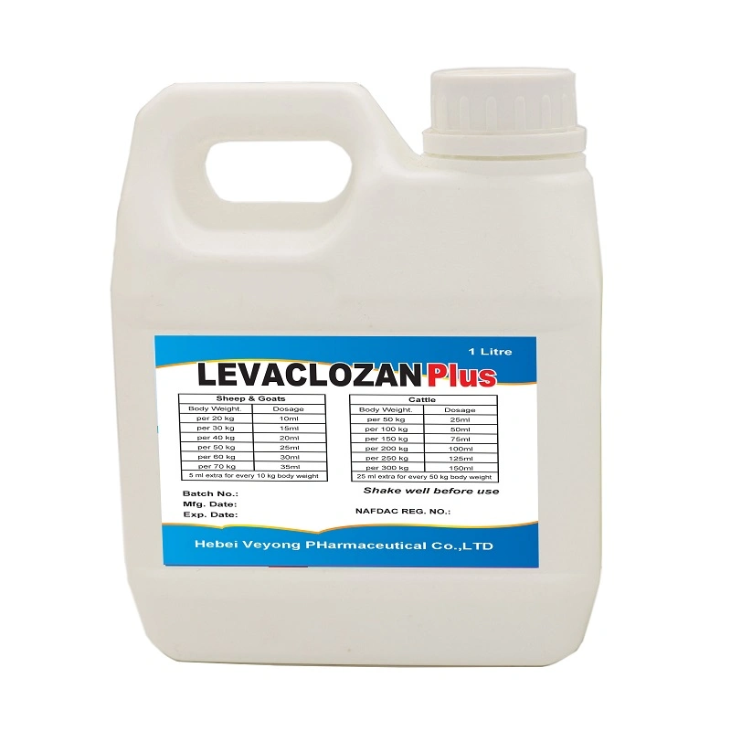 Neue Version GMP Veterinary Medicine Hersteller Levamisole 3% &amp; Oxyclozanide 6 % Orale Suspension