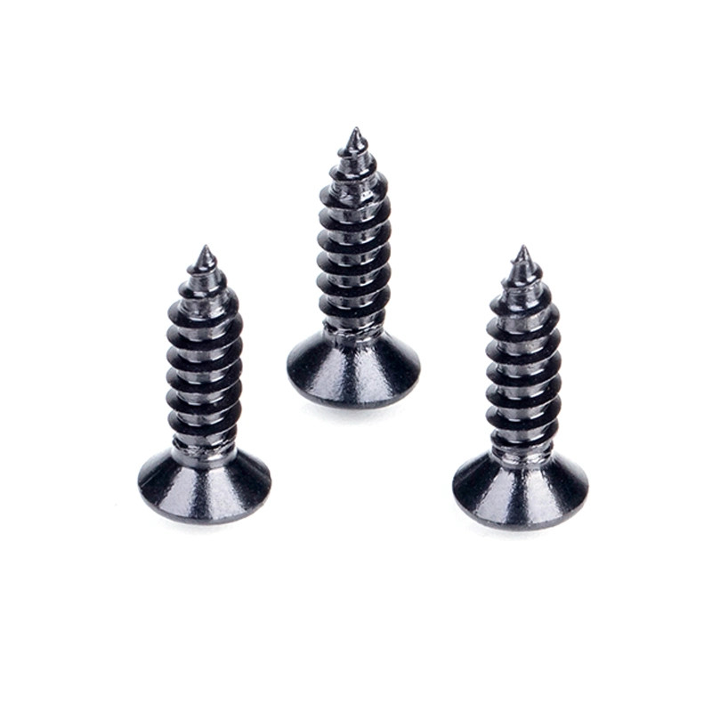 Countersunk Plum Blossom Self Tapping Screw 304 Stainless Steel Black Dacromet High Salt Spray Corrosion Resistance