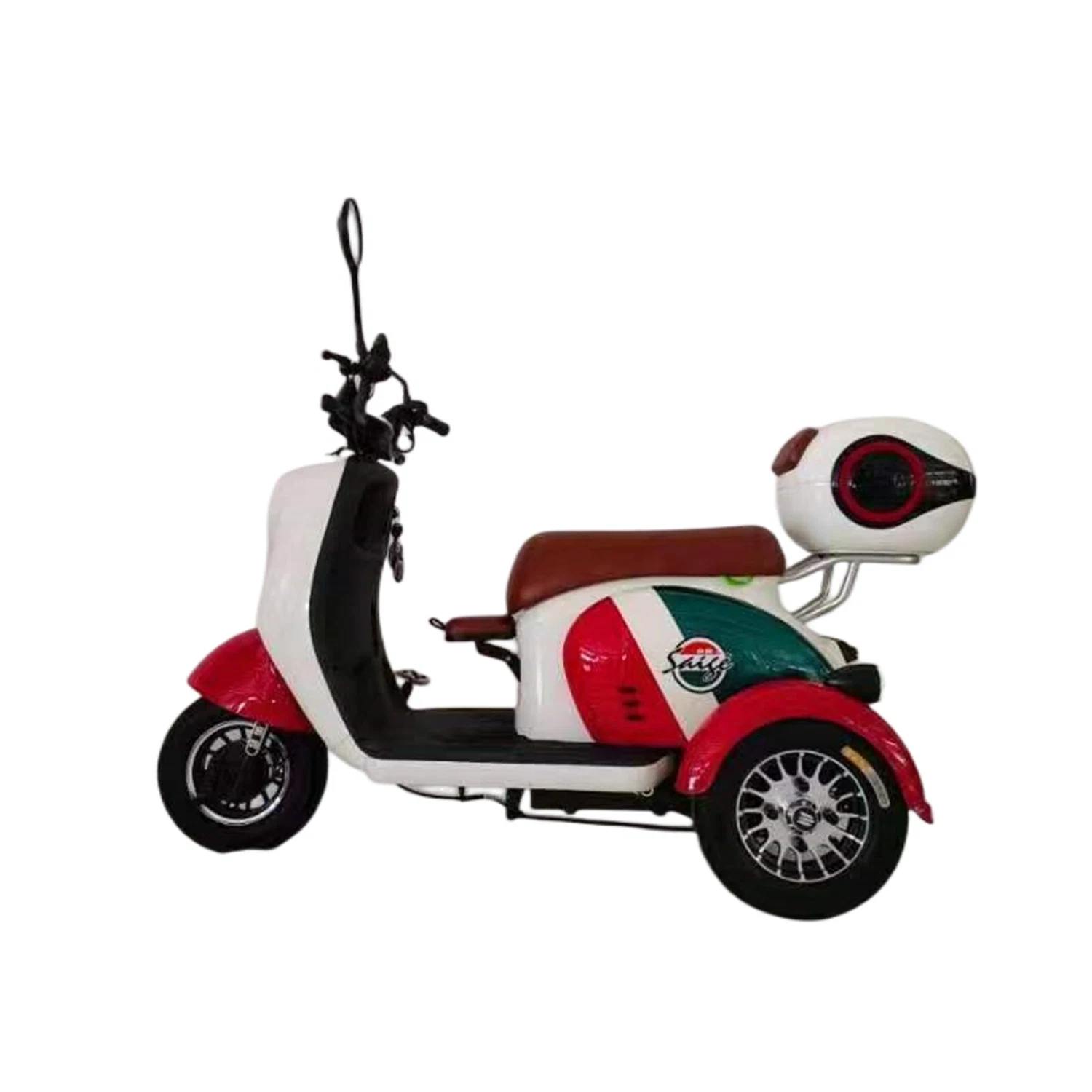 Saige Triciclo eléctrico Trike cargo con asientos para adultos de tres ruedas Moto eléctrica vehículos nuevos de energía