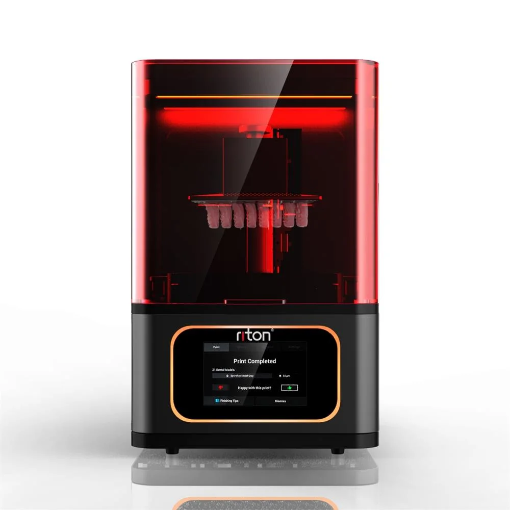 Riton Desktop-Level Efficient Dental Resin 3D Printer for in-Office System Mass Production