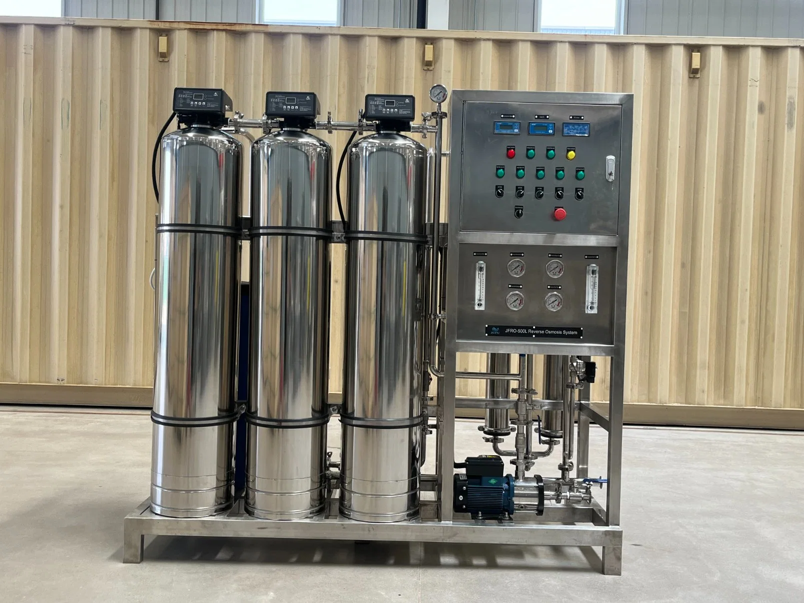 Système industriel d'osmose inverse 500 l/h en acier inoxydable Usine de purification de l'eau produit de traitement de l'eau