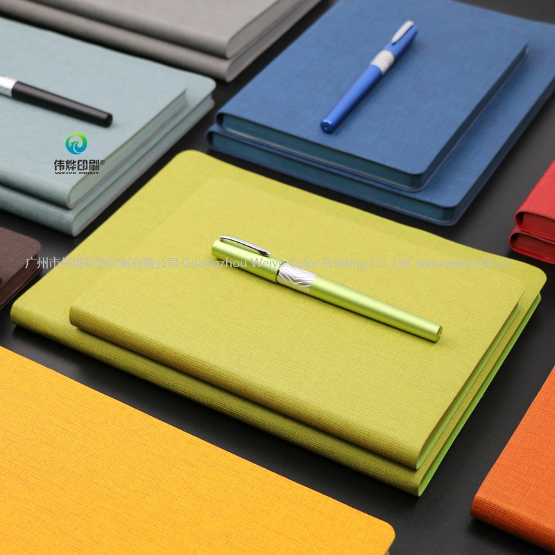 Business Magnetic PU Promotion Gift Leather Paper Printing Notebook