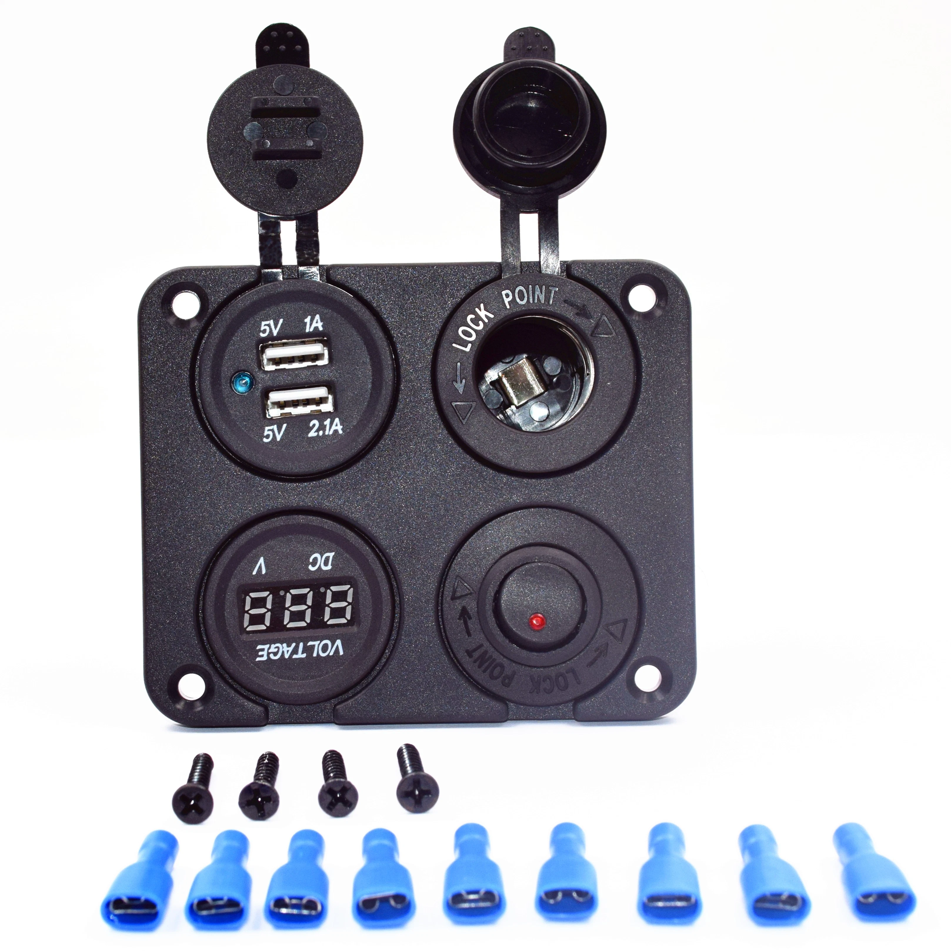 12V Auto Dual USB-Ladegerät Outlet Marin RV Truck Bus