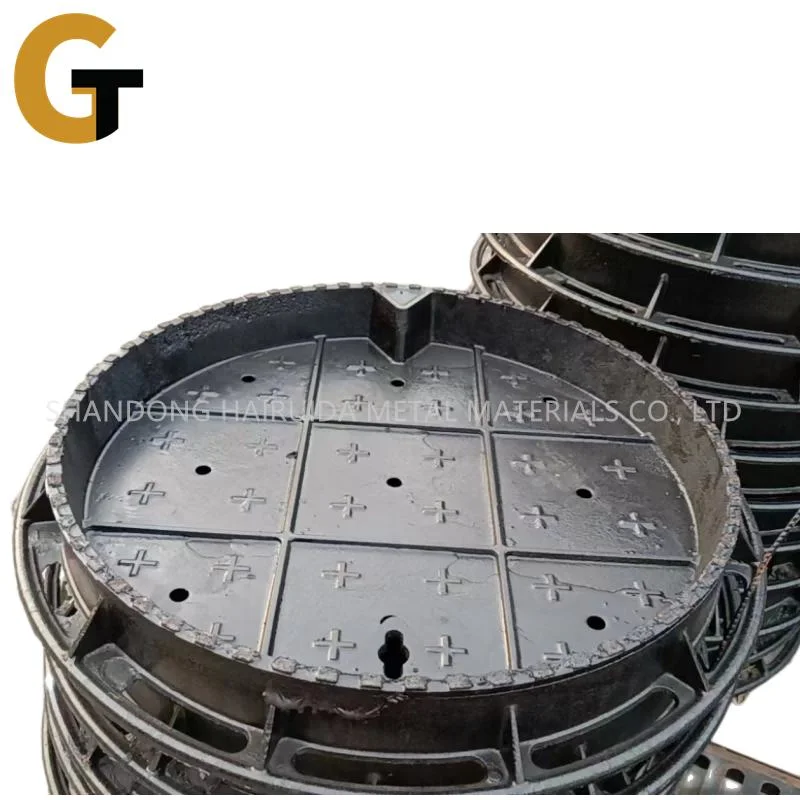 Heavy Duty Round Cast Iron Sewer Drain Manhole Covers Supplying From Factory in Stock Customized