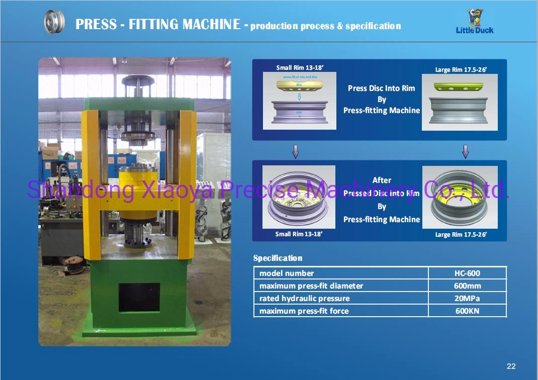 Wheel Rim and Disc Assembly Machine