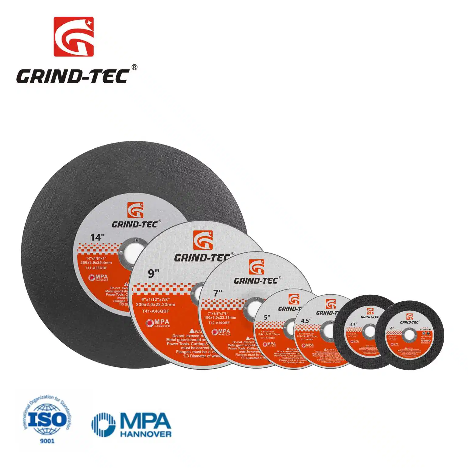 Best Selling Abrasive Cutting Wheel 7inch 180X6X22mm Grinding Disc for Metal Steel