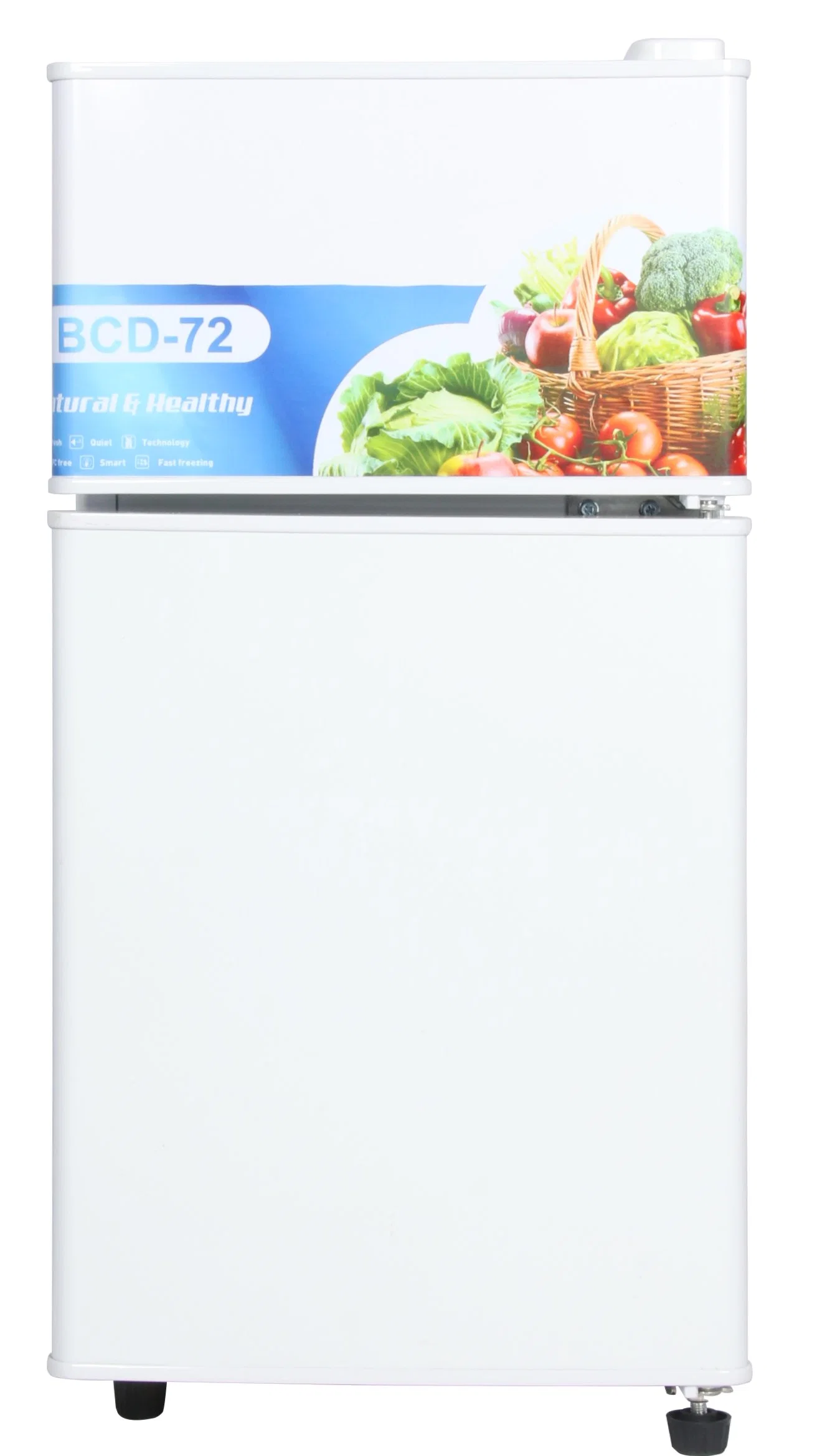 Mini 76L Double Door Refrigerators Compact Fridge for Home Use