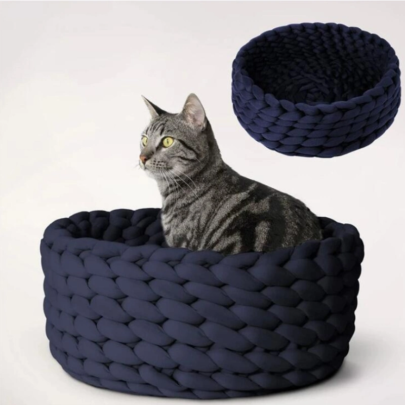 Winter Warm Cozy Kitten Lounger Cushion House Tent Soft Small Dog Mat Washable Cave Pet Manufacturer Cat Bed Pet House