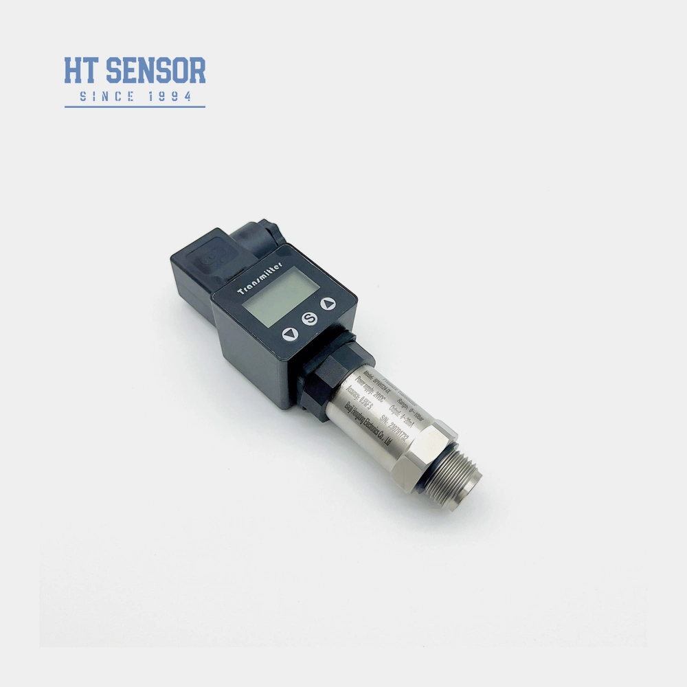 HT Sensor Stainless Steel Flush Diaphragm Pressure Transmitter Sensor with LCD Display