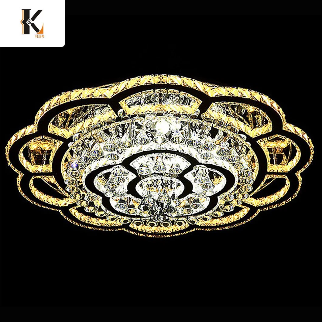 Kristall LED Pendelleuchte OEM Customized China Maria Theresa Kristall Deckenleuchte Mit Kronleuchter