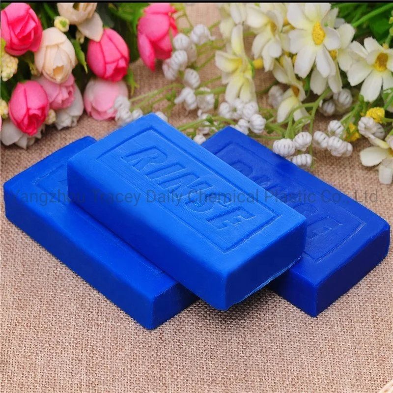 150g 200g Blue Color with Lemon Scent Natural Plant Vegetable Base Organic Laundry Soap, Cheap Bar Soap Detergent Washing Cloth Soap Factory