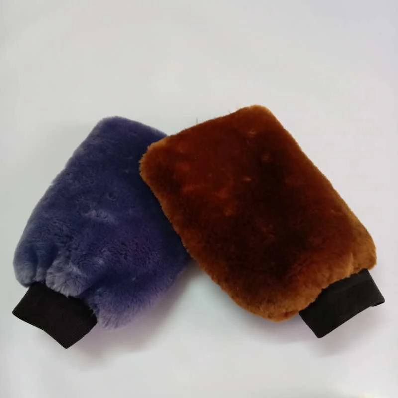 Best Luxurious Merino Lambs Wool Clean Mittens Genuine Synthetic Lambswool Car Cleaning Wash Polishing Mitt