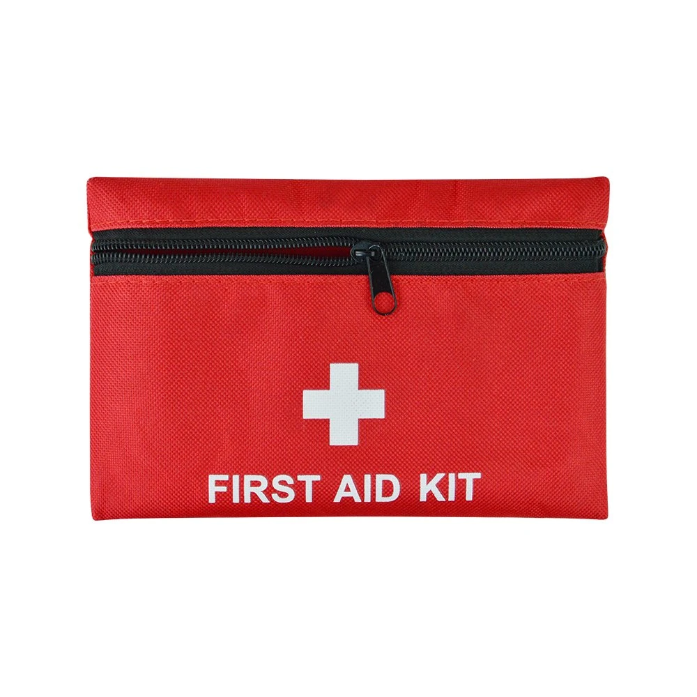 Mini kit de premiers soins pour équipement médical urgence en nylon de voyage rouge Sac à bandoulière