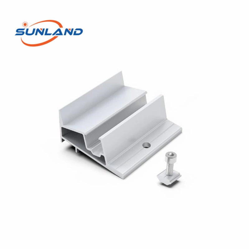 Concrete Foundation Aluminum Alloy Solar Ballast Mounting System Solar Ballasted System