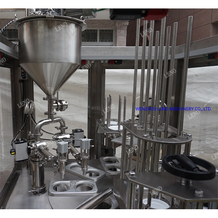 Automatic Rotary Honey/Cream/Yogurt/Water Cup Filling Sealing Packing Packaging Machine