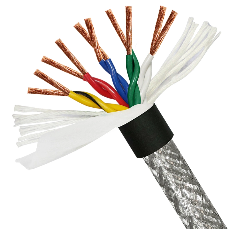 3 Core 2.5mm 1.5 mm2 Double PVC Insulated PVC Sheathed Electric Cable Tinned Copper Shield Electric Wire