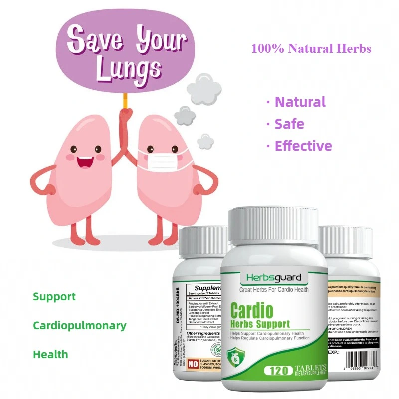 Private Label Cardio Care Supplement Improves Cardiopulmonary Function 60/120 Tablets Food Supplement