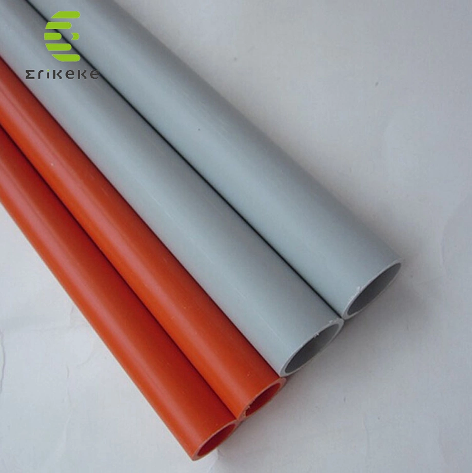 Tube en PVC UPVC Conduit électrique en plastique pour la protection des fils et des câbles Tuyau en PVC à plat