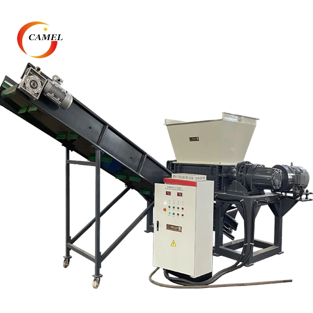 Automatic Tire Shredder Recycling Machine for Plastic Rubber