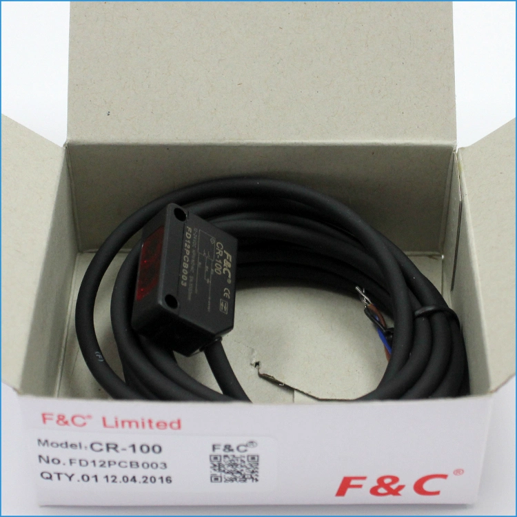 F&C Square Photoelectric Switch Diffuse Reflection Photoelectric Sensor Infrared Light