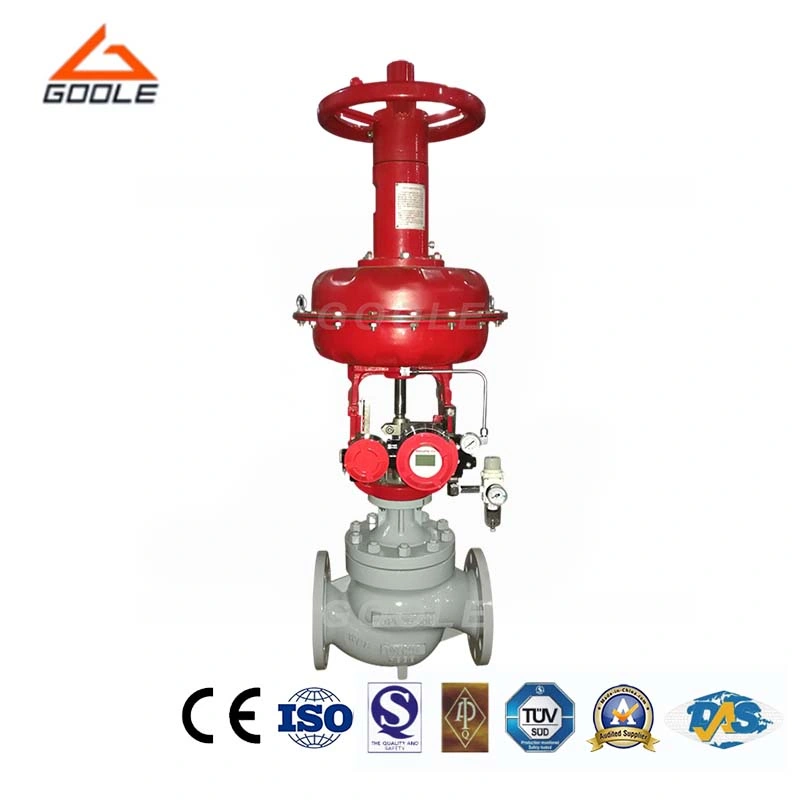 Diaphragm Type Pneumatic Single Seat Globe Control Valve with Manual Hand Wheel