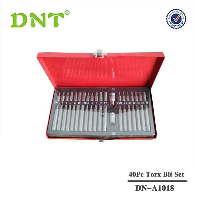 DNT Chines Factory Hand Tools оптовая торговля OEM 40 ШТ. ударные Torx Набор бит для отвертки для гаража