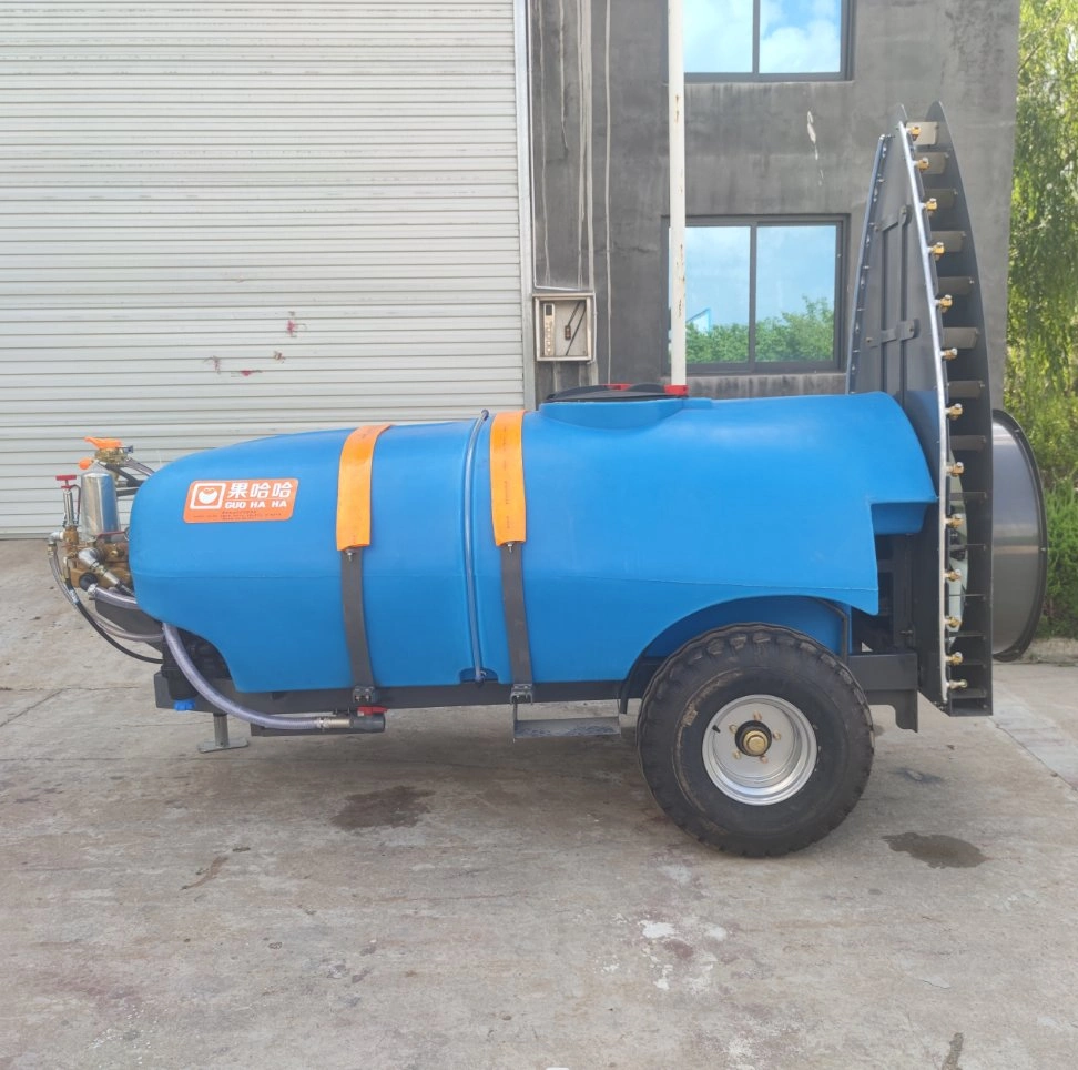 Pulvérisateur pour verger de remorque, pulvérisateur pour remorque haute pression de 2000 litres, pulvérisateur pour ferme à air comprimé