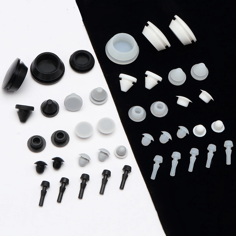 Multi-Specification White Black Anti-Slip and Dustproof Silicone Rubber Hole Plugs