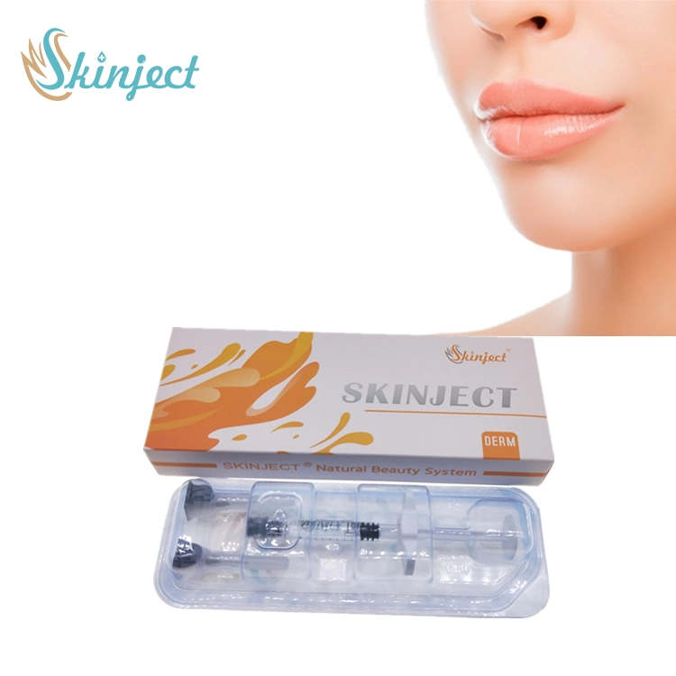 Skinject 2ml Cross Linked Hyaluronic Acid Dermal Filler Lip Plumper Injection Solution