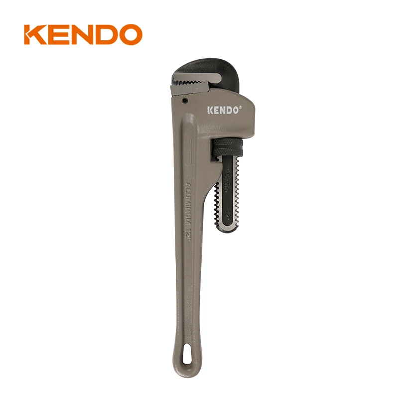 Kendo Pipe Wrench Self-Locking Wrench with a Spring Loaded Hook for Secure Pipe Gripping