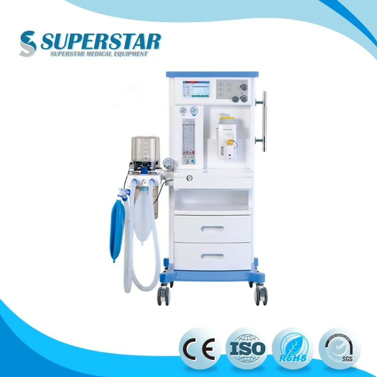 Uso Humano de la máquina de anestesia portátil con ventilador de alta calidad y precio barato máquina de anestesia