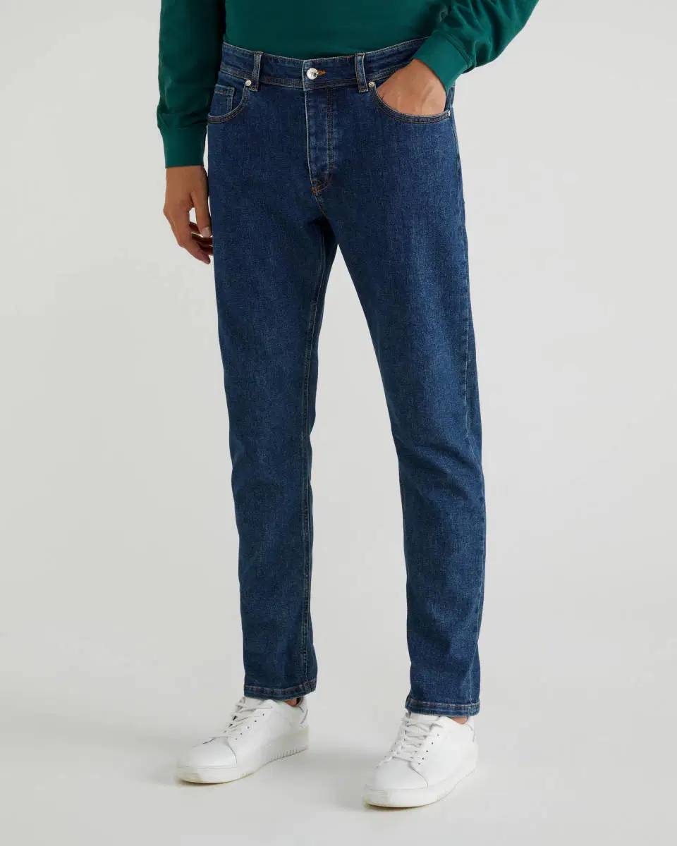 Jeans originaux pour les hommes Slim Fit 100% coton biologique Jeans de haute qualité