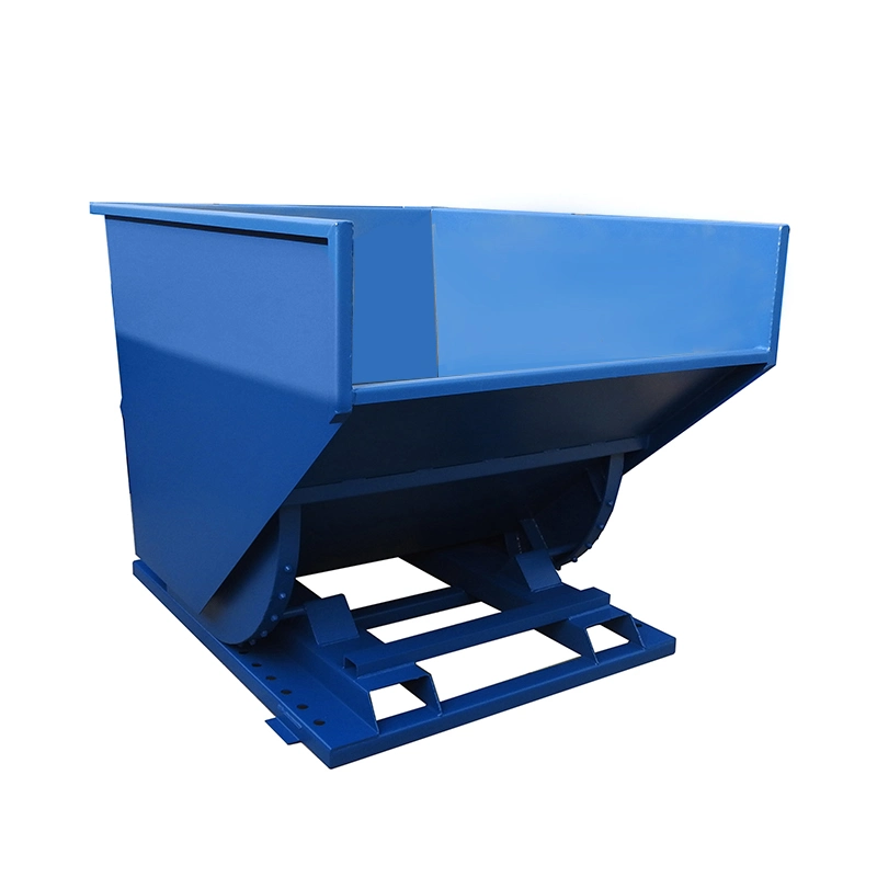 Customizable Forklift Tipping Bin Steel Self Dumping Hopper