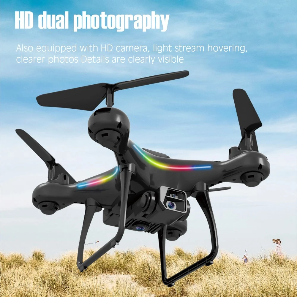 طائرة Drone من نوع 4K RC مزودة بكاميرا مزدوجة مع طائرة التحكم في الراديو من الجيل الرابع 2.4G طائرة واي فاي