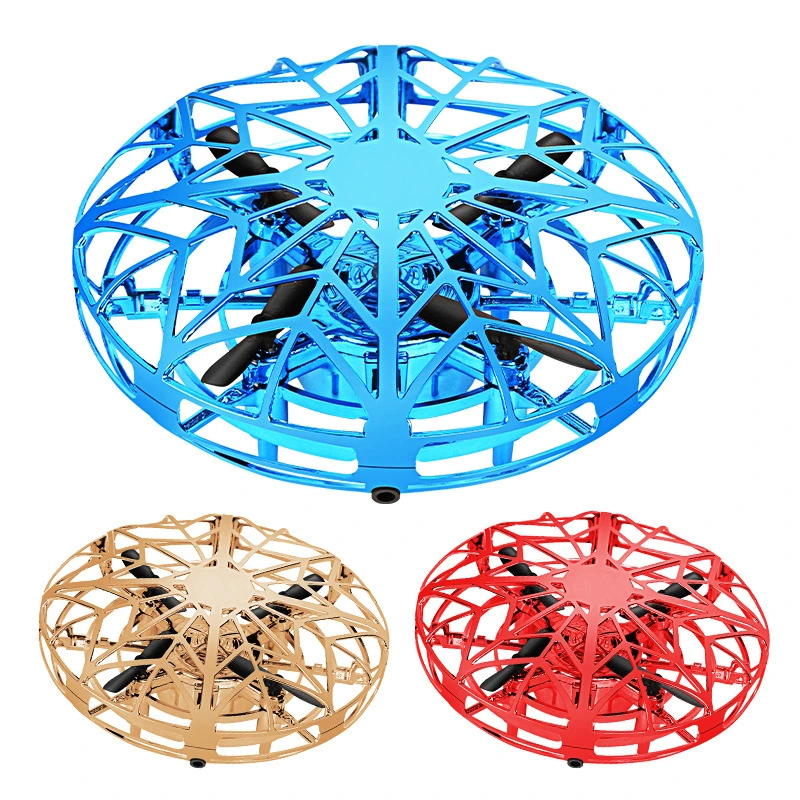 Cadeaux amusants capteur LED à fonctionnement manuel avion Drone pour enfants Ou adultes 360 degrés Flip Easy petit jouet OVNI intérieur Jouet de Drone de ballon volant