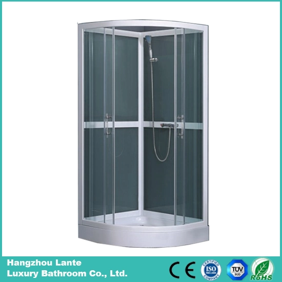 Salle de bains en verre simple, douche complète avec plateau bas (LTS-870)