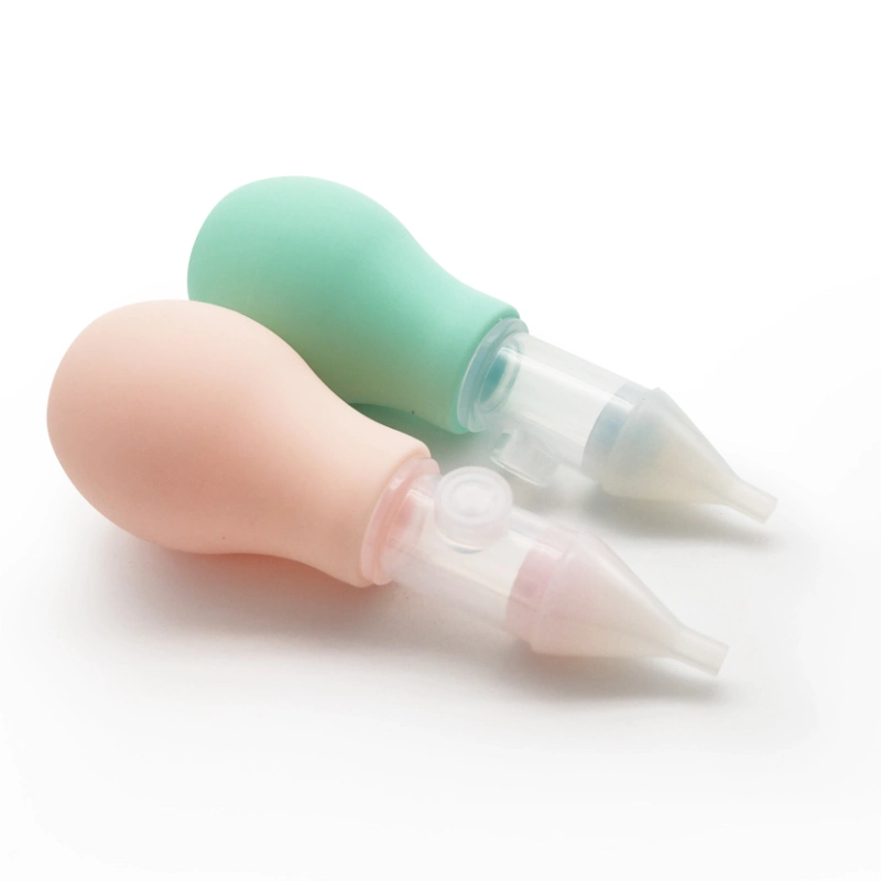 Wholesale/Supplier Newborn Baby Nasal Aspirator Vacuum Nase Cleaners Manual Silicone Nasal Aspirator