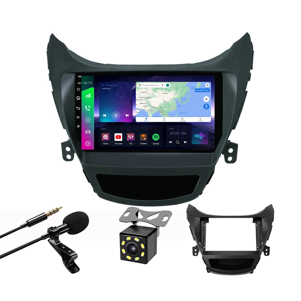 Jmance 2 DIN Android 1024*600 HD 1080P écran tactile Lecteur DVD de radio de voiture stéréo avec miroir et GPS/vidéo de voiture Bluetooth Pour Hyundai Elantra