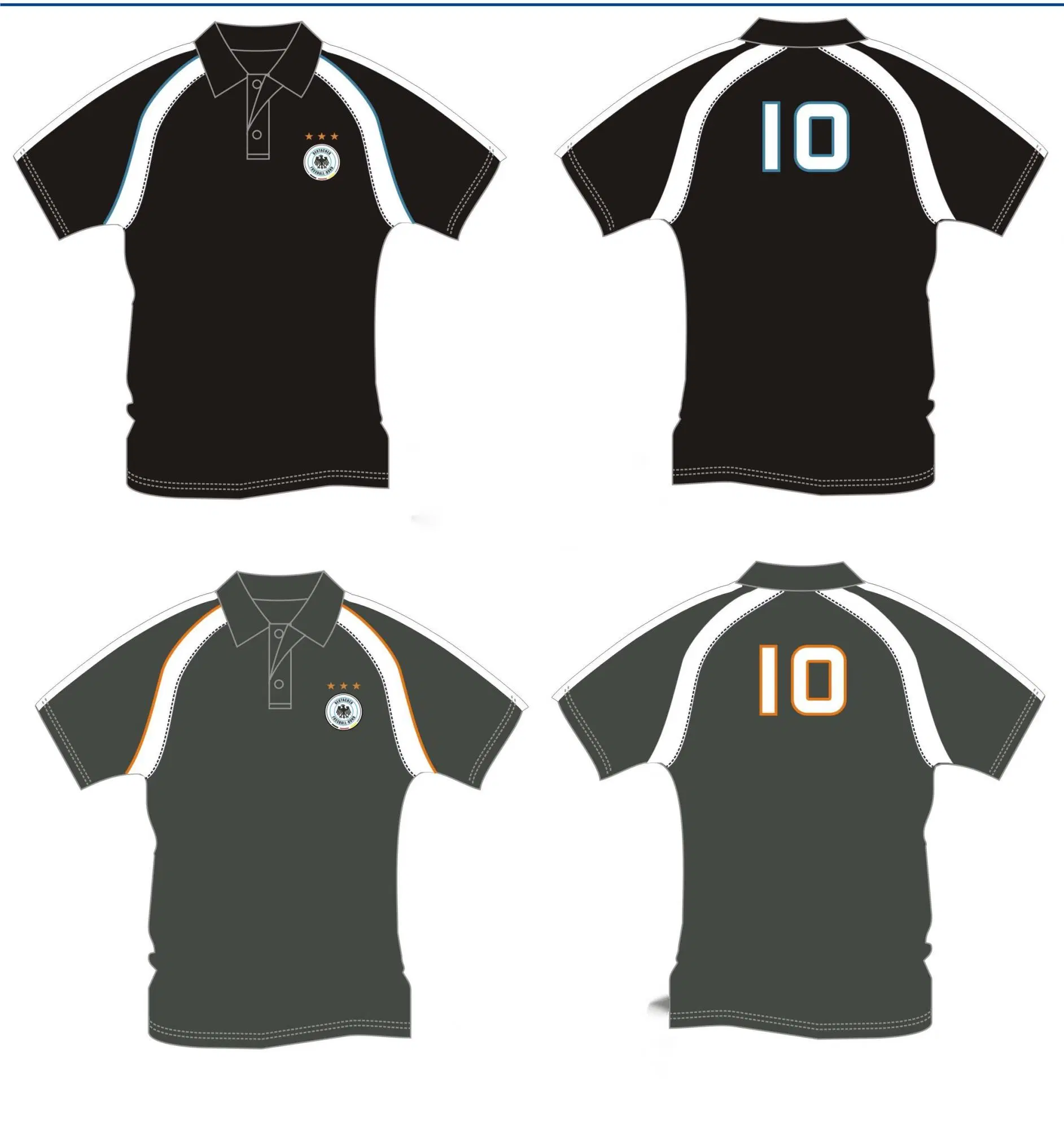 Custom Football Soccer Basketball Sports Wear Knitted Polo Shirts