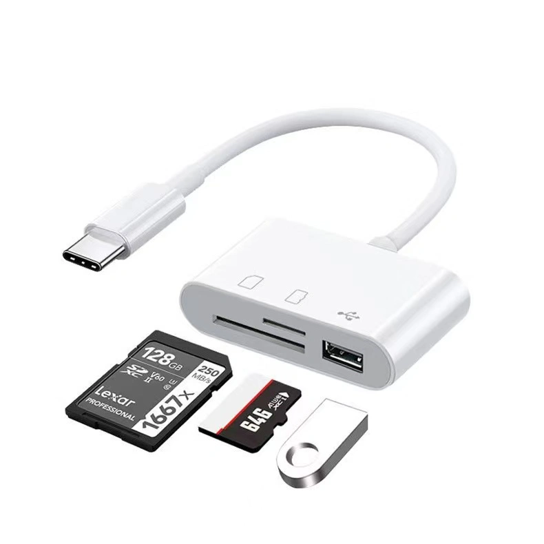 Карта чтения USB-устройств 3 в 1 OTG SD TF Чтение карты