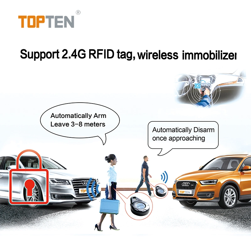 4G LTE GPS Tracker Waterproof IP67 Cut off Engine Support RFID Tag Immobilizer Car GPS (GT48-DI)