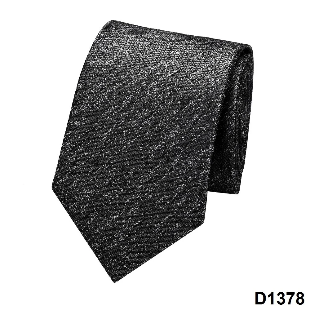 En Stock Black Grey Corbata para hombre