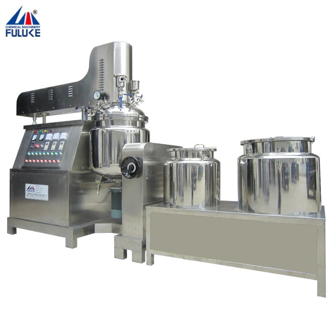 100L 200L 300L Cream Vacuum Emulsifying Mixer with Homogenizer Soap Making Machine Price