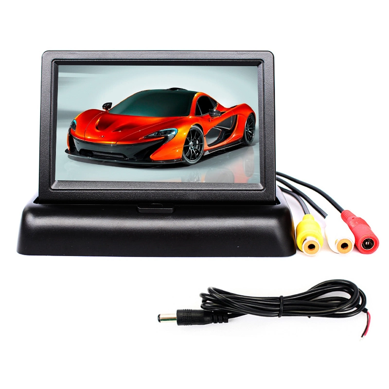 3in1 Car Reverse Backup Camera with Parking Sensor+4.3" LCD Monitor