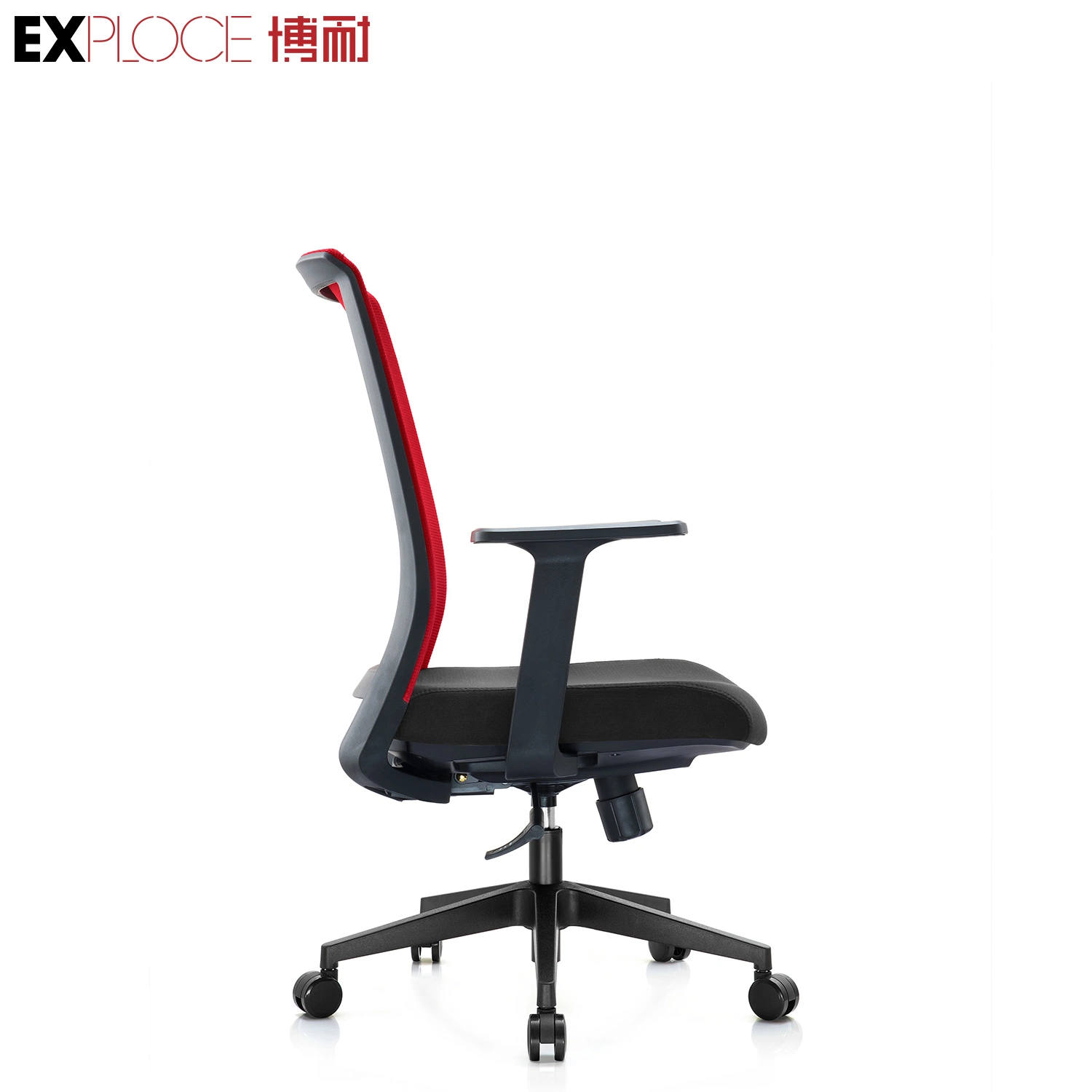 Manufacturer Ergonomic Office Home Furniture Simple High quality/High cost performance Guest Armrest Backrest Fabric Swivel Bar Staff Mesh Swivel and Lift Chair