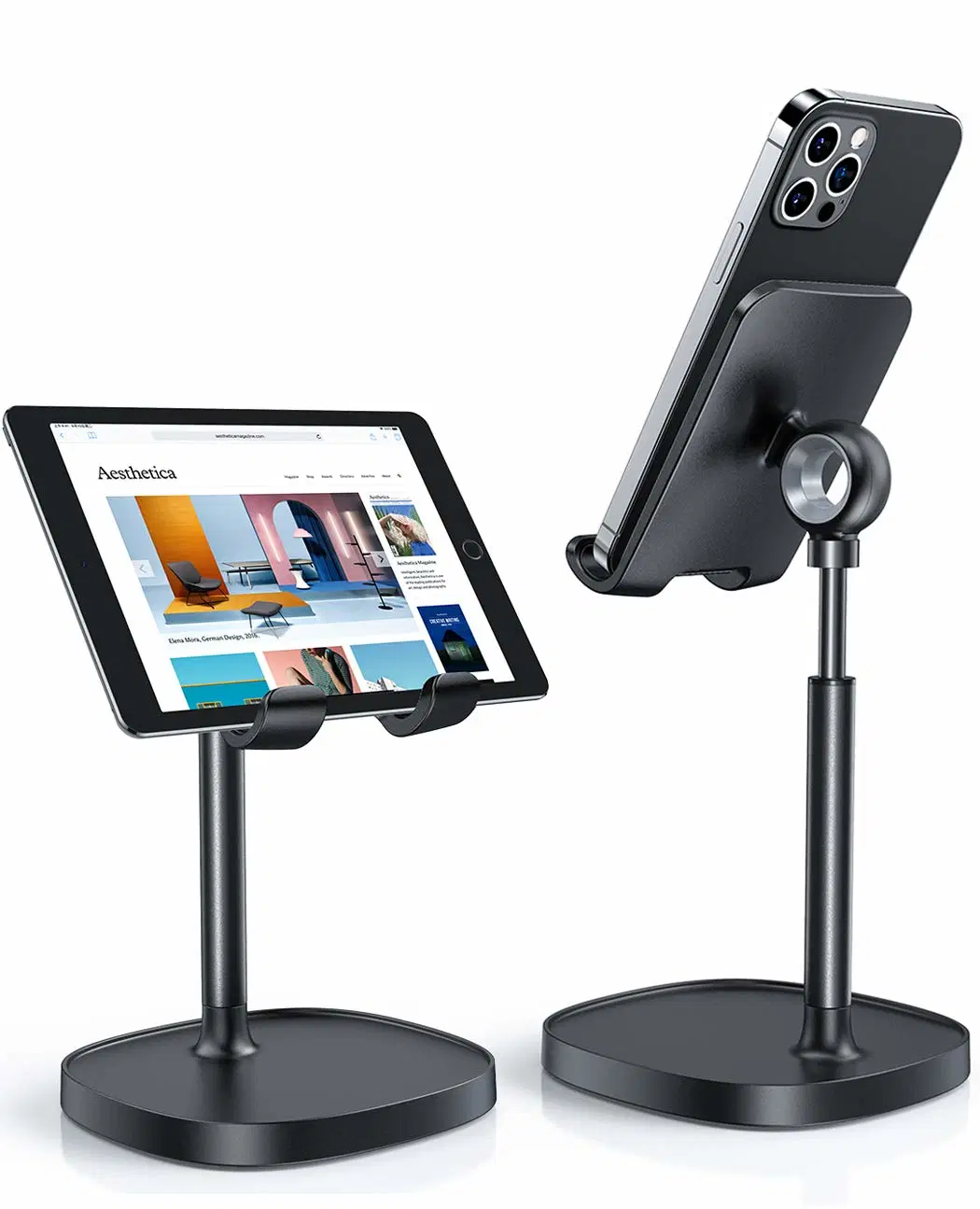 Lisen teléfono celular, teléfono de soporte ajustable Soporte para escritorio, caja de grueso simpático Stand Soporte para teléfono, Taller iPhone soporte Compatible con todos los teléfonos móviles, iPhone, I