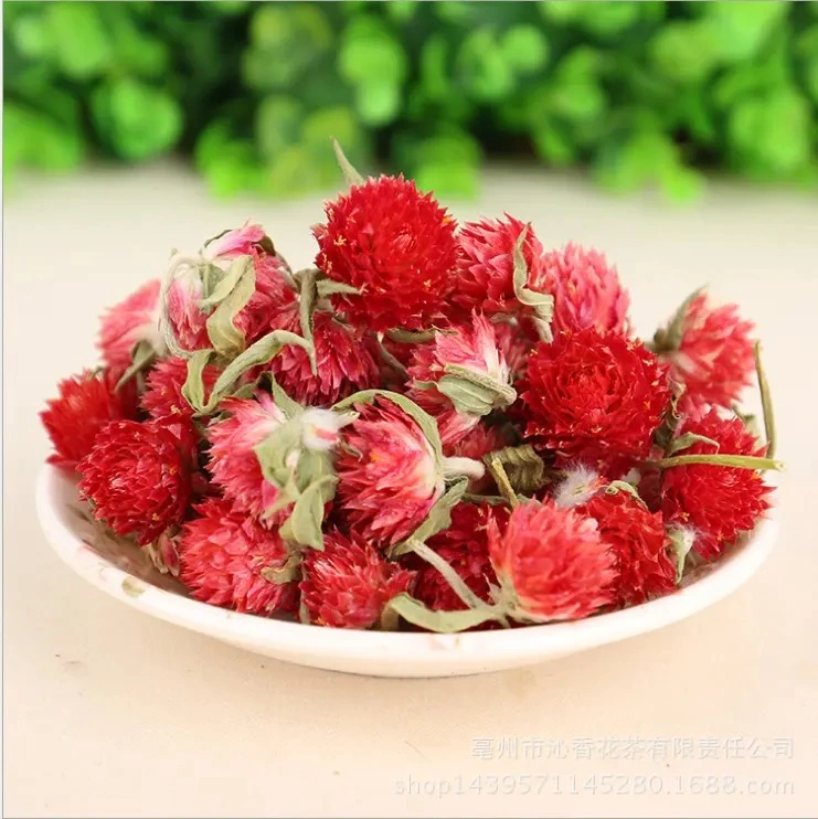 Natural Herb Tea Dried Flowers Red Gomphrena Globosa Globe Amaranth Tea