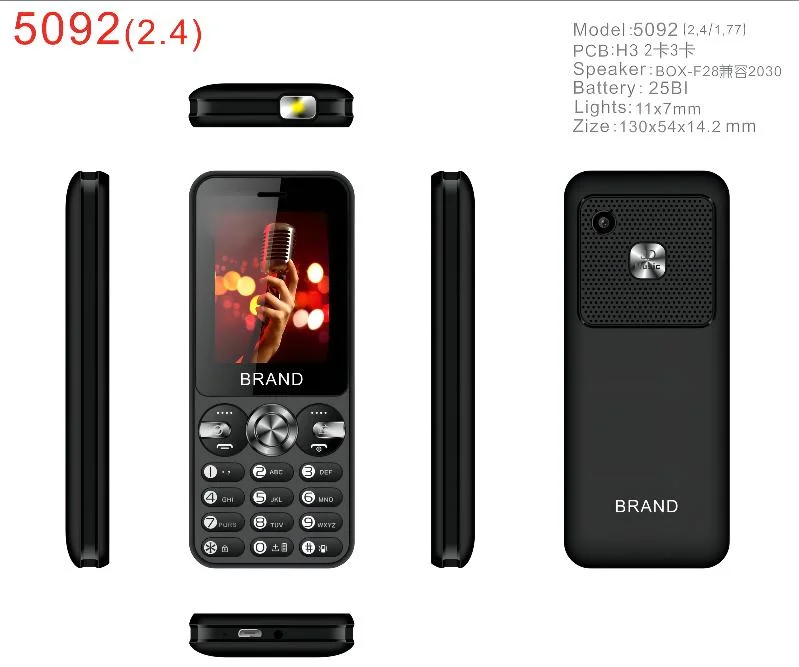 2g Mobile Keypad Phone 1.77 or 2.4 Inch Optional with Large Battery Capacity High Praised by Customers Support OEM ODM