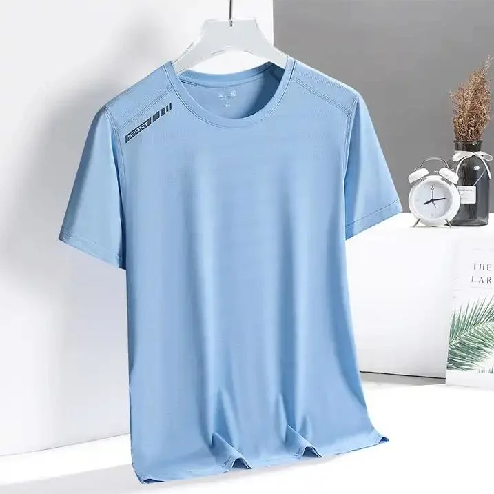 Quick-Dry Summer Women's Breathable Ice Silk Stretch Short Sleeve