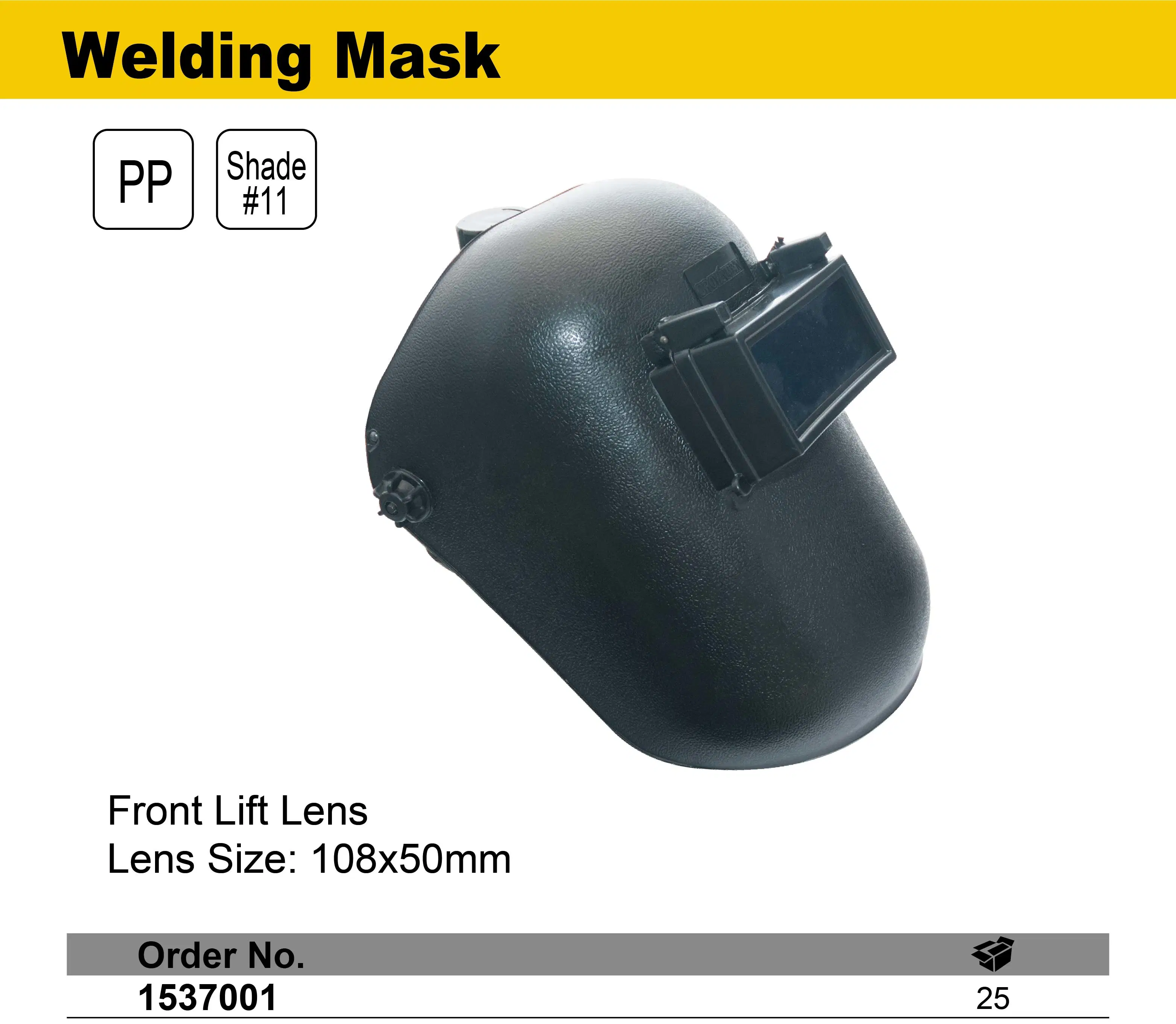 Crownman Welding Tools, Black PP Welding Mask